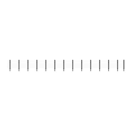 GWR Lineside wire Fencing, (36 posts with wire)