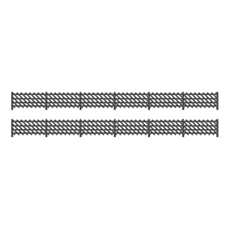Station Fencing, LMS Style, black. 860mm