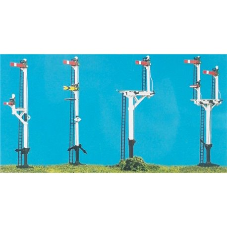 LMS Round Post (4 Signals inc. Jcn/Brackets)