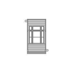 OO/HO 'Grand Junction' 4 x Window Panels