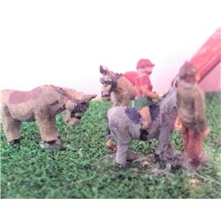 Beach Donkeys and Children - Unpainted