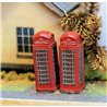 3 Telephone boxes - Unpainted