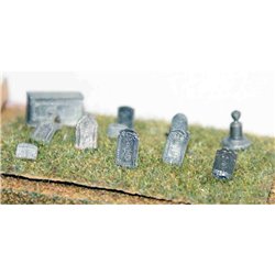 Grave & Tombstones - Assorted - Unpainted
