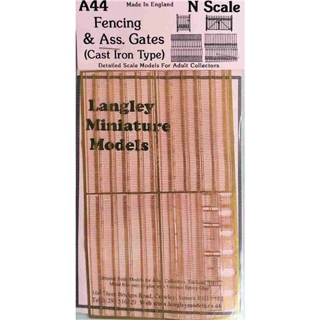 Fencing and gates - etched - Unpainted