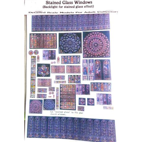 Stained Glass windows - small - Unpainted