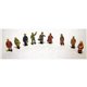9 x Assorted Station/Platform figures - Unpainted