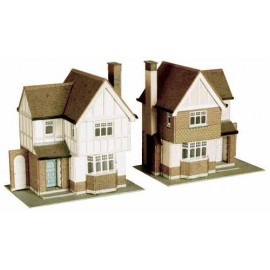 2 Detached Houses H: 110mm - Card Kit