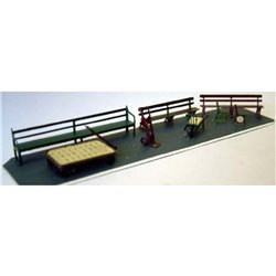 G.W.R. Station seats & barrows