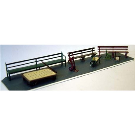G.W.R. Station seats & barrows