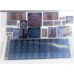 stained Glass sheet (Church windows) - Unpainted