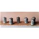 6 x Dustbins - Unpainted