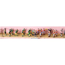 Football match (25 figures inc referee) - Unpainted