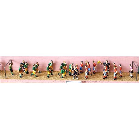 Football match (25 figures inc referee) - Unpainted