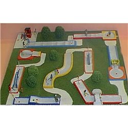 Crazy Golf' course set- figures,flags etc - Unpainted