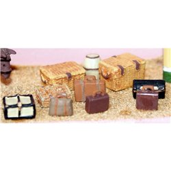 10 pieces of platform luggage - Unpainted