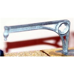 8 small canopy roof brackets - Unpainted