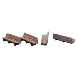 4 x Platform Single Benches - Unpainted