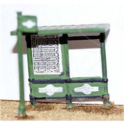Modern Bus Shelter & bus stop (OO Scale 1/76th)