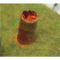 Illuminated/Working Kit Wood Burning Oil Drum - Unpainted