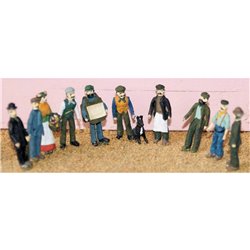 10 Vic/Edw. Working Class figures - Unpainted