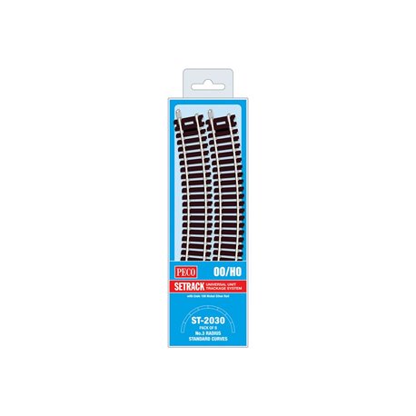 No.3 Radius Standard Curve, 505mm (19⅞in) radius - pack of 8