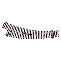 Curved Double Radius,Right Hand Turnout, Insulfrog 