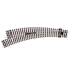 Curved Double Radius, Left Hand Turnout, Insulfrog 