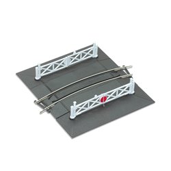 Curved (No.1 radius ) Level Crossing, complete with 2 ramps & 4 gates