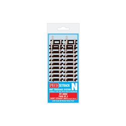 PECO Setrack N Gauge Code 80 - Short Straight 58mm (pack of 4)