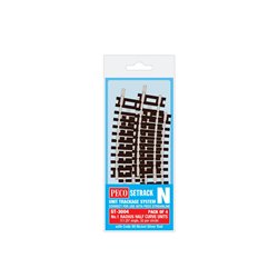 PECO Setrack N Gauge Code 80 - No.1 Rad Half Curve Units (pack of 4)