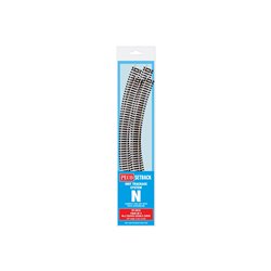PECO Setrack N Gauge Code 80 - No.2 Rad Double Curve 263.5mm (pack of 4)