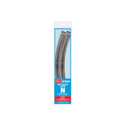PECO Setrack N Gauge Code 80 - No.3 Rad Double Curve 298.5mm (pack of 4)