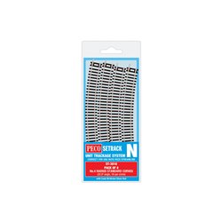PECO Setrack N Gauge Code 80 - No.4 Rad Std Curve 333.4mm (pack of 8)