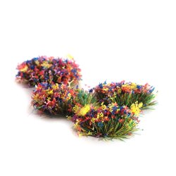 4mm Self-Adhesive Flower Grass Tufts (100)