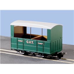 00-9 G.V.T. 4 Wheel Coach, Open Sides