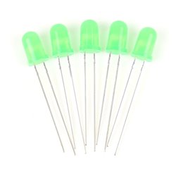 5mm LED green pack 5