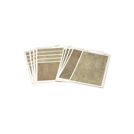 Embossed Paving to cover 17 x 11in