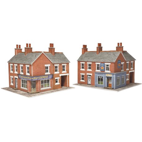 Corner Shop & Pub Card Kit - Red Brick