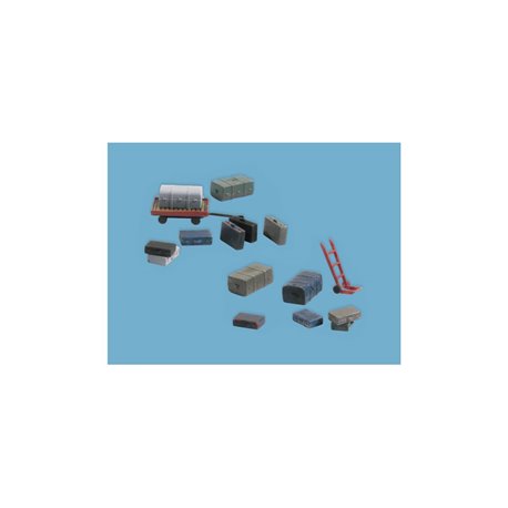Luggage (9), Trolleys (2) Sack Trucks