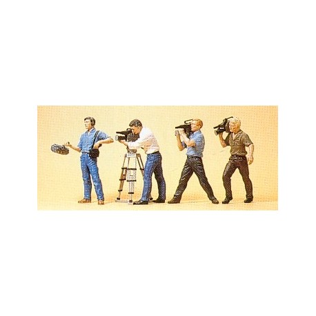 TV Camera Crew (4) Exclusive Figure Set