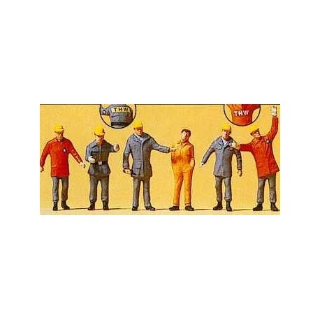 THW Workers 1990 (6) Exclusive Figure Set