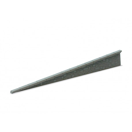 Platform edging ramps, stone type