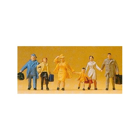 Passengers Hurrying (6) Standard Figure Set
