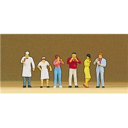 People at the Sales Trailer (6) Exclusive Figure Set