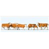 Brown/White Cows (6) Exclusive Figure Set