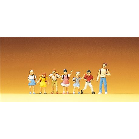 School Children (6) and Teacher Exclusive Figure Set