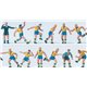 Soccer Team (11) & Referee Yellow/Blue Exclusive Figure Set