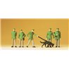 Policemen (5) and Dog Standard Figure Set