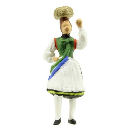 Woman in German (Urach) National Costume Figure