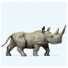 African Rhinoceros (Head Up) Figure